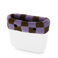 Opaska O bag mini Lapin check synthetic fibre Trim Lichen Lilac