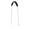 Pasek naramienny Catena Largo + Moschettoni 3D effect satin Blue navy