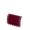 Klapka O bag pocket Velluto perle Bordeaux