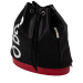 Plecak O bag tote Simil pelle stampa logo Rosso nero