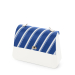 Klapka O bag queen Ecopelle active stripes Bluette