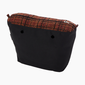 Organizer O bag standard Tartan check Amber nero