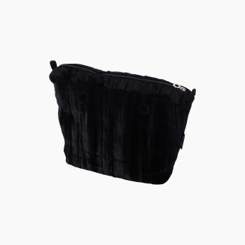 Organizer O Bag Mini Velvet Stropiciato Black