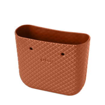 Body O bag mini Matelasse texture Burnt red