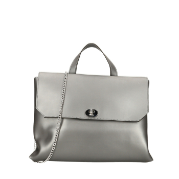 Torebka O bag soft smooth Argento