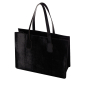 Torebka O bag pat Synthetic fabriceffect horse Nero