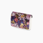 Klapka O bag pocket Velvet desing stampa fiori Fucsia rose