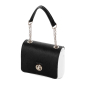 Klapka O bag pocket Ponyskin effect con manichetto Nero
