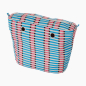 Organizer O Bag standard Tessuto Veneziana Nero/Celeste