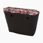 Organizer O bag standard Velvet desing stampa fior Fucsia rose