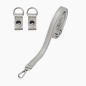 Pasek Naramienny Extraslim 110 + Clip Saffiano Silver