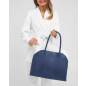 Torebka O bag unique Blu navy z organizerem Latte