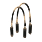 Uchwyty Tubolare flat Boiled wool Nero Sabbia