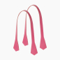 Uchwyty Lungo A Punta Con Impunture Tessuto Sintetico Nappa Easy Pink