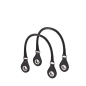 Uchwyty krótkie con anello Sintetico effetto nappa Easy Nero