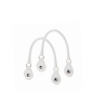 Uchwyty krótkie con anello Sintetico effetto nappa Easy Latte