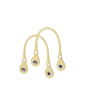 Uchwyty krótkie con anello Sinteticoeffetto nappa Easy Fresia