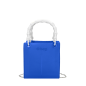 Torebka  O bag double mini Spigata texture ecopelle saffiano Imperial blu