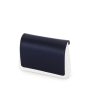 Klapka O bag glam 3D effect satin Blue navy