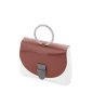 Klapka O bag glam Simil pelle vernice Cassis