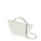 Klapka O bag sheen Saffiano con catena e manichetto Latte