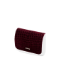 Klapka O bag pocket Cocco velvet Bordeaux