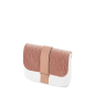 Klapka O bag pocket Velluto plisse Rosa smoke