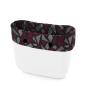 Opaska O bag mini Jaquard lurex Bordeaux nero