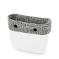 Opaska O bag mini Marble Bianco nero