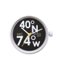 Mechanizm zegarka O clock great New York latitude Bianco nero cedro