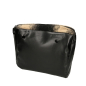 Organizer O bag mini Boiled cotton Nero Sabbia