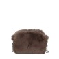 Torebka O bag pocket Ecopelliccia lapin Tortora