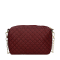 Torebka O bag glam Effetto nappa matelasse Bordeaux oro
