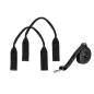 Uchwyty Nylon i Pasek naramienny O bag square Simil pelle nappa Nero