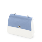 Klapka O bag queen Saffiano Lilla grigio