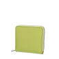 Portfel O half wally Simil pelle tessuto gommato Celery green