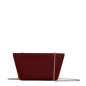 Torebka O bag sheen Bordeaux