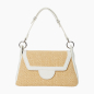 Torebka O Bag Paris Tessuto Rafia Milk