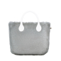 Cover O bag mini Ecopelliccia lapinGrigio chiaro