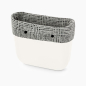 Opaska O bag standard Tessuto marbleBianco nero