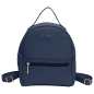 Plecak O bag soft Jolie texture intreccio Blu navy