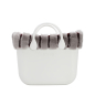 Opaska O bag standard Lapin rex strisce Bordeaux grigio