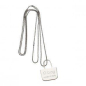Charm O bag galvanised metal Silver