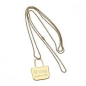 Charm O bag galvanised metal Gold