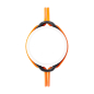 Pasek do zegarka O clock Time Activeelastico Fluo arancione
