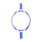 Pasek do zegarka O clock Time Active elastico Maya Blu