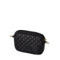 Organizer O bag pocket Effetto nappa matelasse Nero oro