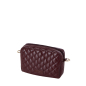 Organizer O bag pocket Effetto nappamatelasse Bordeaux oro