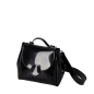 Torebka O bag polly mini Tessuto gommato glitter Nero