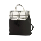 Plecak O bag soft ride Pattina check Bianco